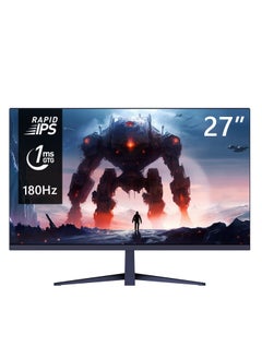 EaseElectra 27 inch Full HD 1920x1080 Gaming Monitor, 180Hz Refresh Rate, 1ms Response Time, HDR 10, IPS Panel, AMD FreeSync Technology, 3-sided borderless Design, Low Blue Light, Eye Saver Mode, HDMI 2.0 Ports  - Image 1