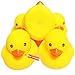 Kalafona 3 inch Kalafona Rubber Yellow Ducks Ducky No Hole Waterproof No Squeak BathPoolWater Float Toy Stuffed with Sealed Plug Without Hole for Kids in Bulk - Image 2