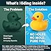 Kalafona 3 inch Kalafona Rubber Yellow Ducks Ducky No Hole Waterproof No Squeak BathPoolWater Float Toy Stuffed with Sealed Plug Without Hole for Kids in Bulk - Image 4