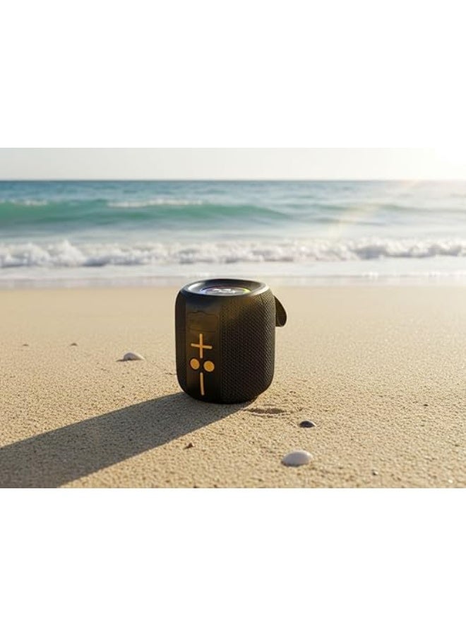 Fox Portable mini wireless Bluetooth speaker, waterproof for outdoor use, with powerful bass and noise cancellation. - Image 4