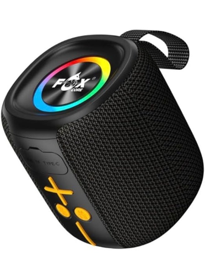 Fox Portable mini wireless Bluetooth speaker, waterproof for outdoor use, with powerful bass and noise cancellation. - Image 1