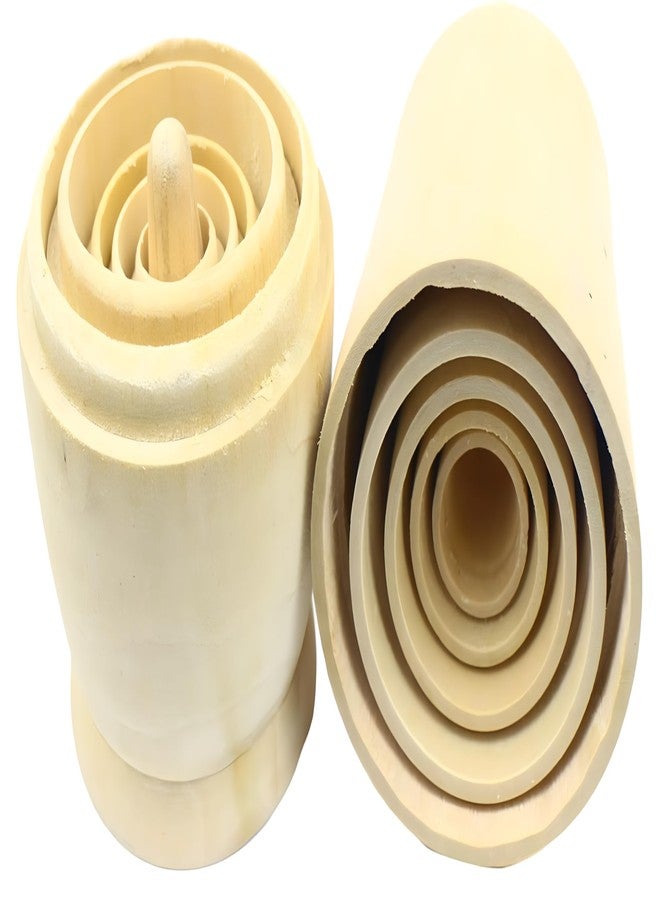 MAGIKON Set of 6 Cutie Nesting Dolls Matryoshka Madness Doll, Easy to Open (Unpainted, 6-Layer) - Image 3