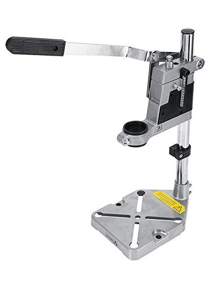 MLD MLD Hand Drill Machine Stand Converter to Bench Press 400mm Height - Heavy Weighted - Bench Press Jig for electric Hand drill - Adjustable Collet upto 60mm - Drilling Depth upto 42mm.  - Image 1
