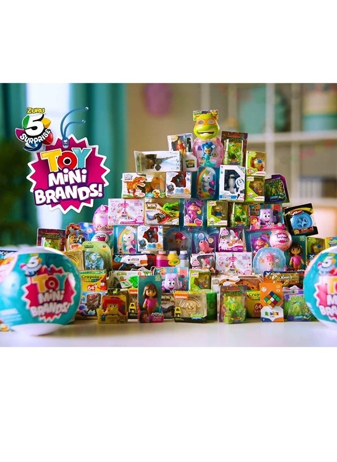 5 Surprise 5 Surprise Toy Mini Brands，1 Collector's kit ，Real miniature toys by Zuru, Five times surprise ball, Mini blind box ball  - Image 5