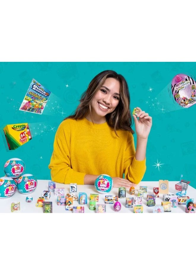 5 Surprise 5 Surprise Toy Mini Brands，1 Collector's kit ，Real miniature toys by Zuru, Five times surprise ball, Mini blind box ball  - Image 3