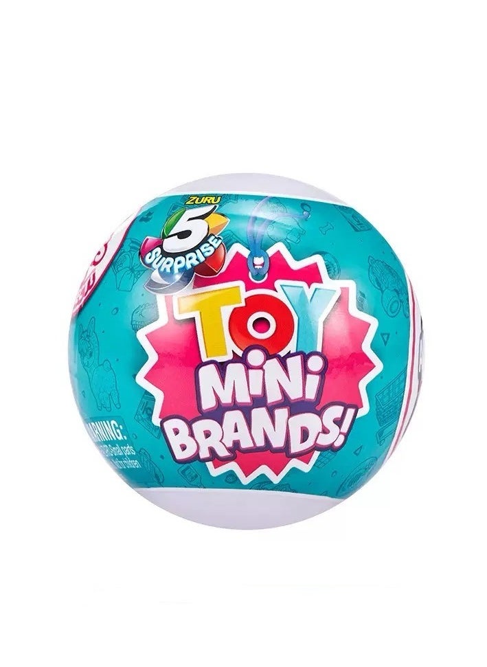 5 Surprise 5 Surprise Toy Mini Brands，1 Collector's kit ，Real miniature toys by Zuru, Five times surprise ball, Mini blind box ball  - Image 1