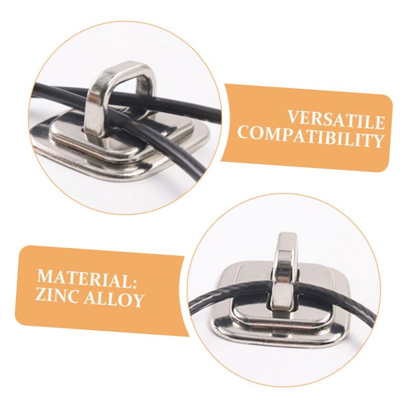 Laptop Lock Anchor Plates Set of 4 for Desk Mount Security Hardware - Image 4