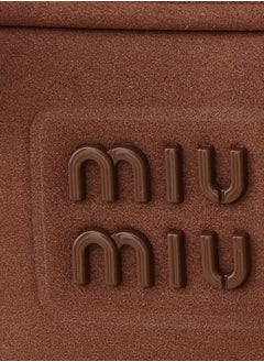 Miu Miu Arcadie padded suede top-handle bag  - Image 4