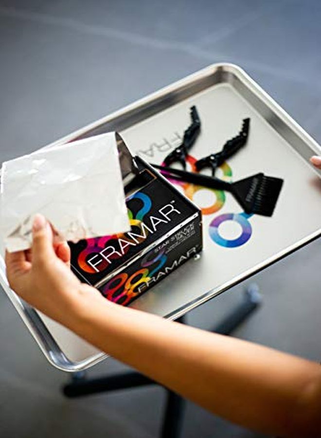 framar Star Struck Silver Roll Aluminum Foil Hair Foils For Highlighting Hair Color Medium 1600 Ft - Image 3