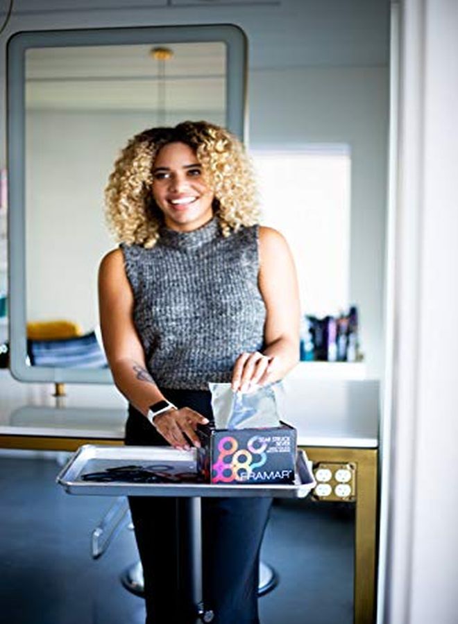 framar Star Struck Silver Roll Aluminum Foil Hair Foils For Highlighting Hair Color Medium 1600 Ft - Image 5