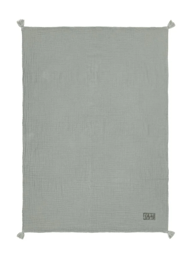 nobodinoz Azure Double Muslin Blanket