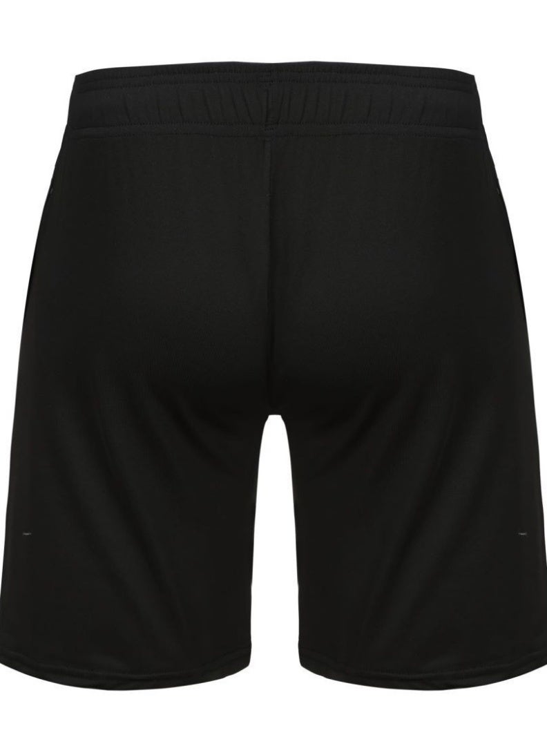 YUKE Men's high-elasticity compression shorts, quick-drying and breathable workout pants, anti-chafing shorts, suitable for running, basketball and training, black, size L - Image 5