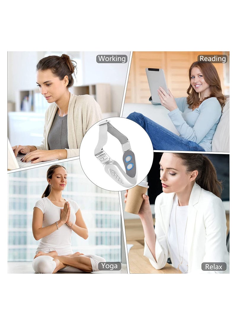 MarlaMall - Double Chin Reducer Machine, 6 Modes and 12 Intensity Levels Electric Double Chin Eliminator,Smart Double Chin Face Lift Device with Magnetic Massage, V Face Beauty Device for Woman - Image 1