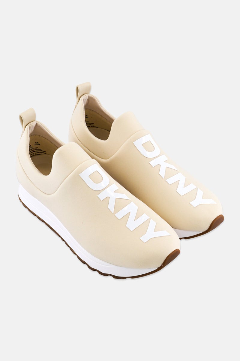 DKNY Women Jadyn Slip On Casual Shoes, Beige - Image 4