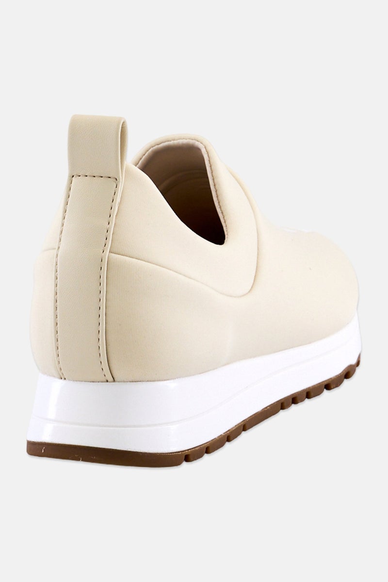DKNY Women Jadyn Slip On Casual Shoes, Beige - Image 3
