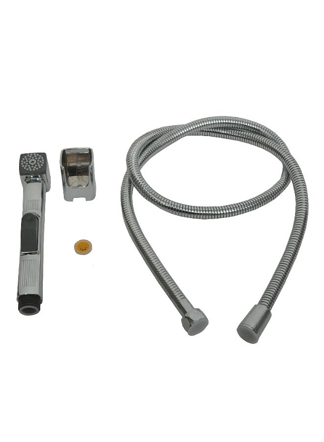 ITG silver Handheld Shattaf Bidet Sprayer with 1.2m Hose, Self-Cleaning Kit for Bathroom & Toilet - Image 5