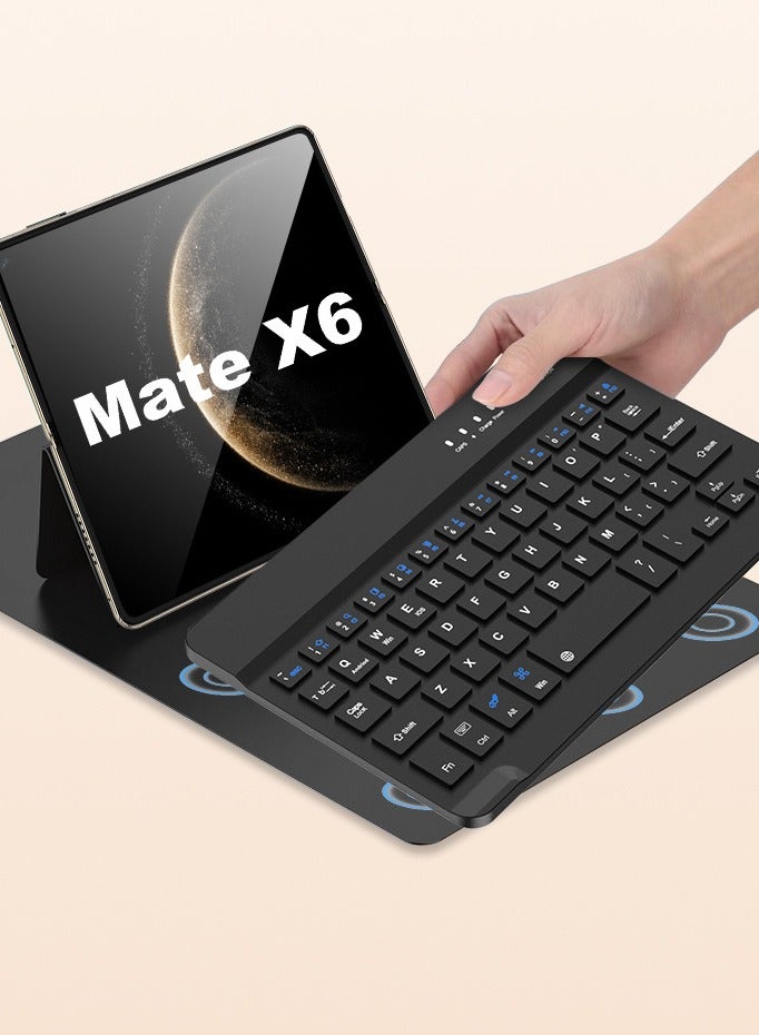 General Keyboard + Mouse + Adjustable Angle Flip Folio + Pen + Pen Slotcase for Mate X6,Book Cover Keyboard Kit for Huawei Mate X6  - Image 1