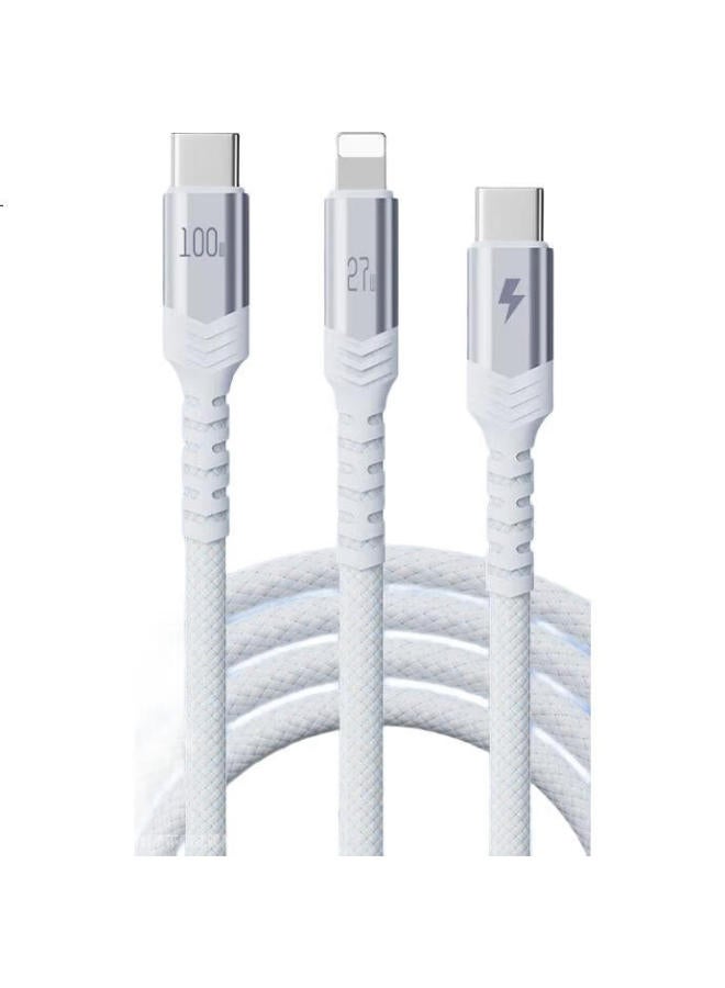 KOVOL Kov Type-C Data Cable, Two-In Charging Cable, Pd100W Fast Charging Cable, One-To Car Charger, Multi-Function, Suitable For Huawei Mate70, Apple 16Pro/14, Laptops, Ipad - Image 3