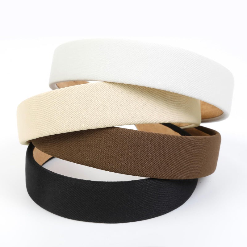 Huachi Headbands for Women Non Slip Trendy Headbands for Womenâ€™s Hair 1 inch Wide Cute Headband for Girls, Fall Head Bands Elastic Hair Bands for Womens Fashion Accessories for Women 4PCS - Image 3