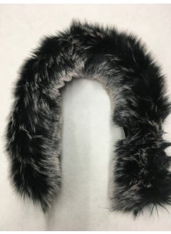Karan Tuhafiye Karan Haberdashery Hooded Fur Black Fleece  - Image 3