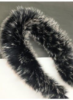 Karan Tuhafiye Karan Haberdashery Hooded Fur Black Fleece  - Image 1