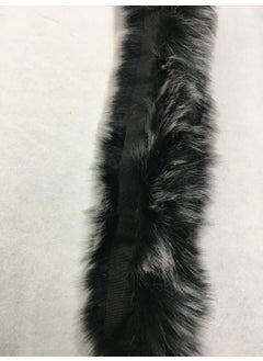 Karan Tuhafiye Karan Haberdashery Hooded Fur Black Fleece  - Image 4