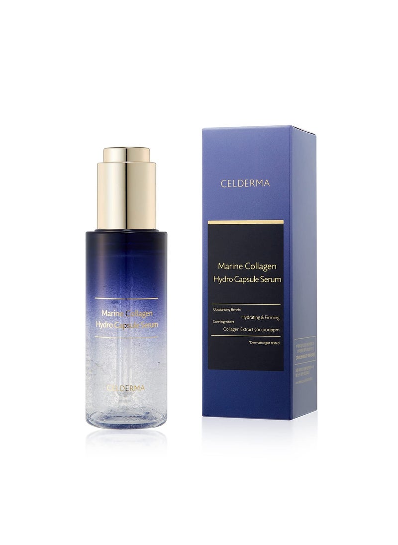 CELDERMA - CELDERMA Marine Collagen Hydro Capsule Serum 50ml  169 fl oz 1 pack Moisture nourish Brighten Antiaging - Image 1