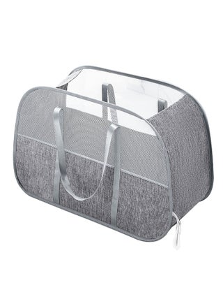 Pop Up Laundry Mesh Hamper Basket 95L Storage Solution Compact Bin Mesh Collapsible Bag Laundry Hamper Collapsible Laundry Basket Rectangle Grey Small. - pzsku/ZF4ABAF848D6A1EC8DF80Z/45/1745133273/725c4a3a-53e6-40b7-8cab-9018c66bbcc3