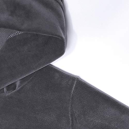 MYGBCPJS Boys Girls Cute 3D Ear Outfits Set Kids Hooded Fleece Pullover + Pants Gray - Image 3