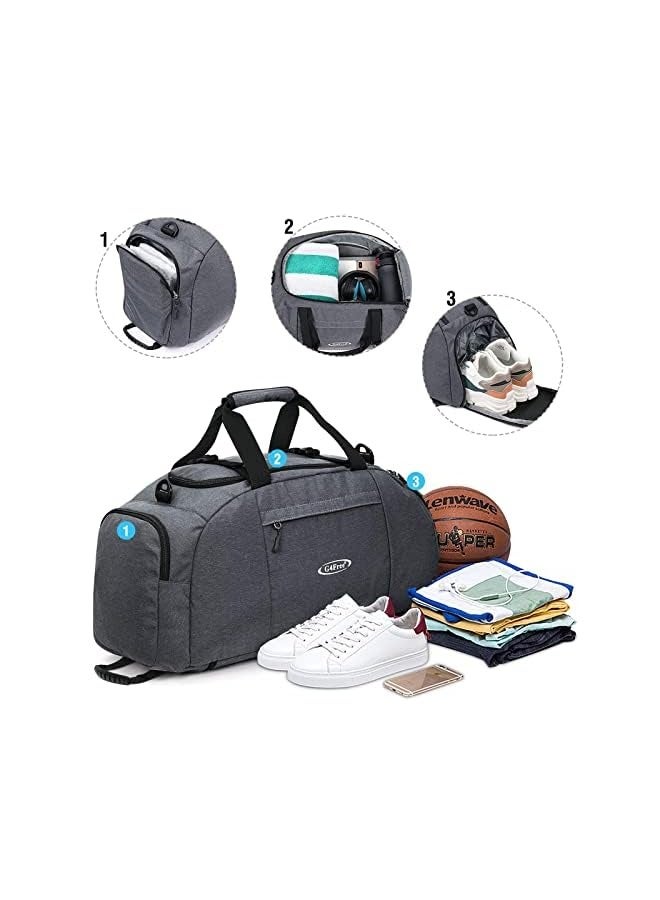 G4Free 40L 3 Way Duffle Bag Backpack Gym Bag for Men Women Sports Duffel Bag with Shoe Compartment Travel Backpack Luggage - Image 3
