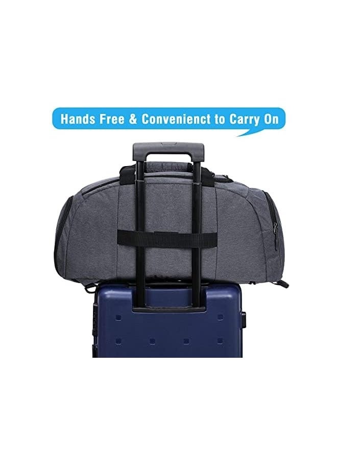 G4Free 40L 3 Way Duffle Bag Backpack Gym Bag for Men Women Sports Duffel Bag with Shoe Compartment Travel Backpack Luggage - Image 5