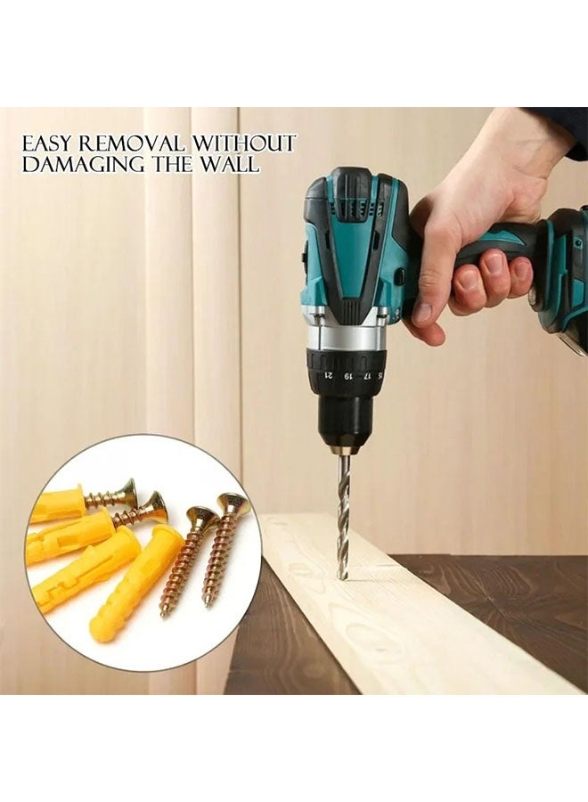 Drywall Anchor Kit Self-Drilling Hollow Wall Anchors with Screws 100PCS Assorted Set for Drywall and Plasterboard - Image 4