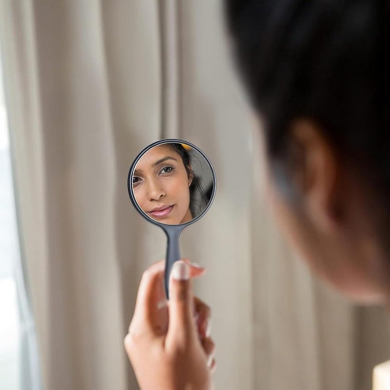 Joyzzz Handheld Mirror, 25 Piece Set of Small Portable Mirrors, Personal Round Mirror with Handle for Daily Use, Ideal for Kids Students Travelers - Image 3