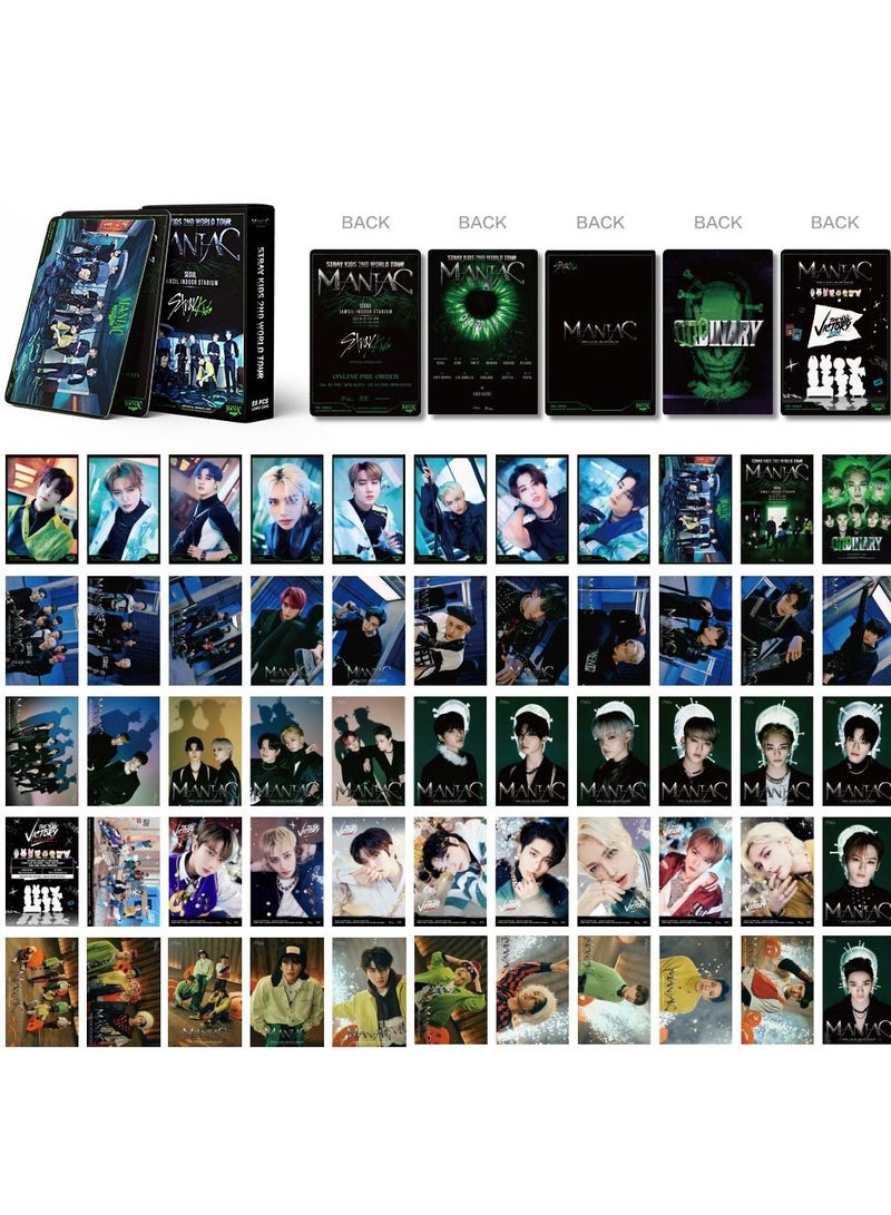 SKYLO 55-Piece Stray Kids 2nd World Tour Maniac Lomo Card - Image 2