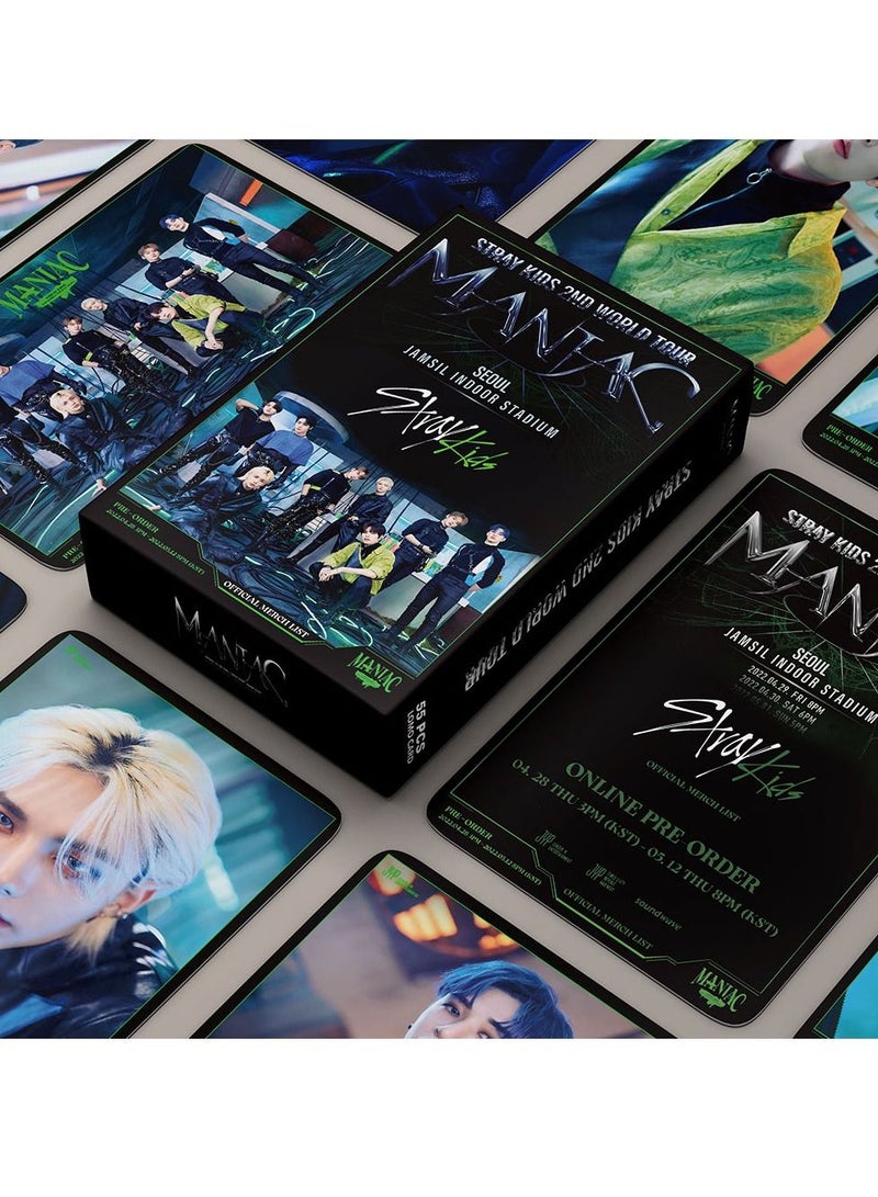 SKYLO 55-Piece Stray Kids 2nd World Tour Maniac Lomo Card - Image 3