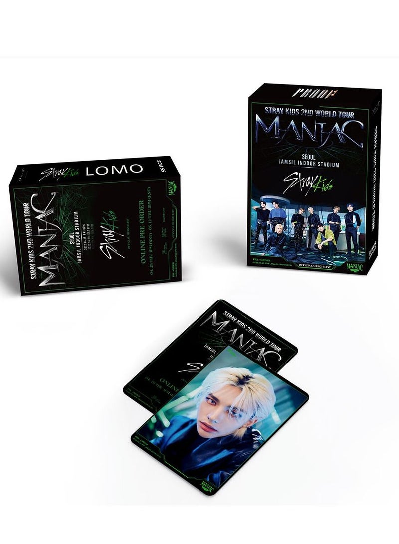 SKYLO 55-Piece Stray Kids 2nd World Tour Maniac Lomo Card - Image 4