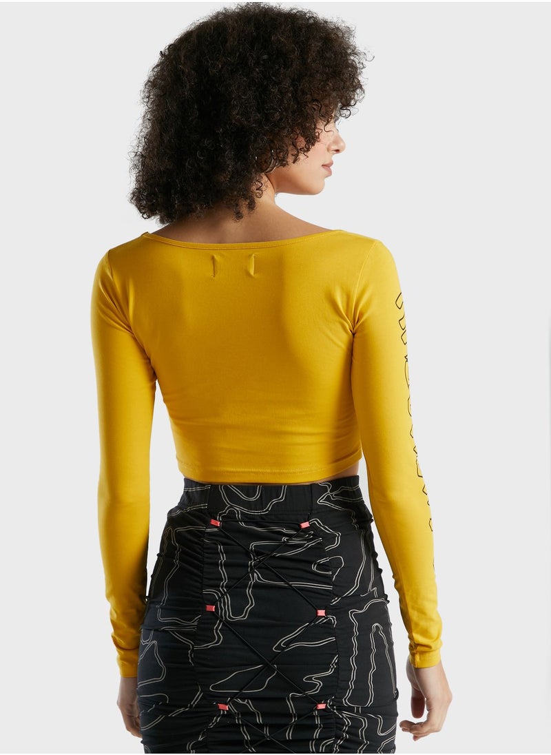 Grimey - Destroy All Fear Cropped Top - Image 1