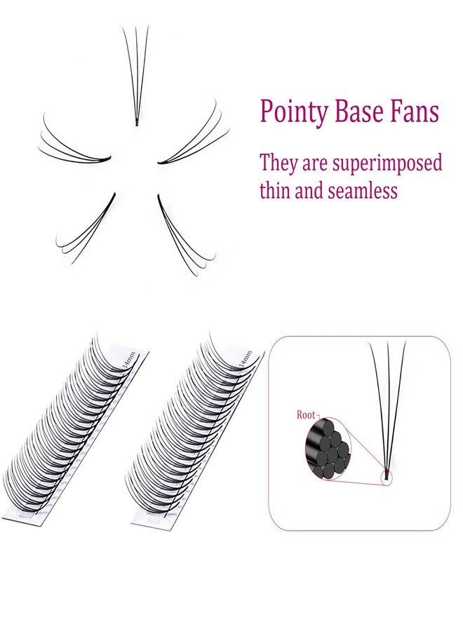 FADLASH Lash Extension 0.07mm 3D Volume Lashes Premade Fans Eyelash Extensions C curl Mix 8-14mm Eyelashes Extension Individual Lashes by FADLASH (3D-0.07-C, 8-14mm Mix) - Image 4
