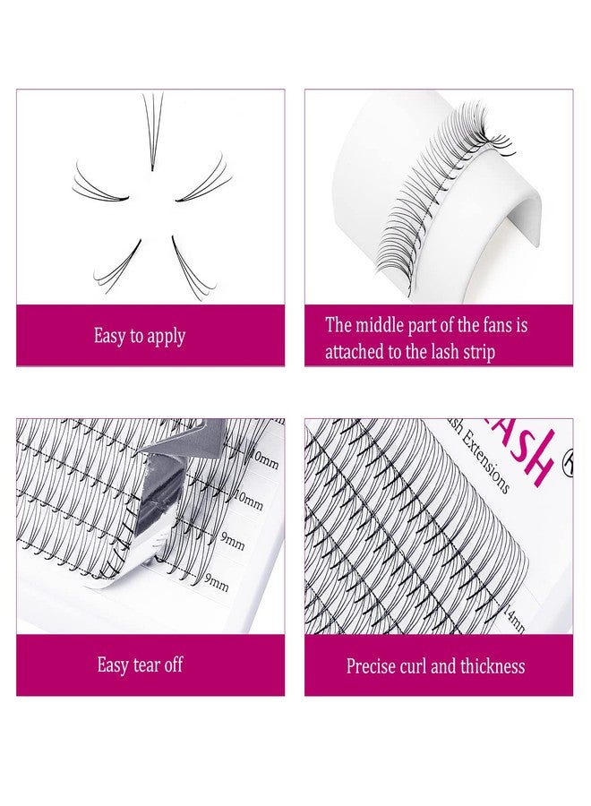 FADLASH Lash Extension 0.07mm 3D Volume Lashes Premade Fans Eyelash Extensions C curl Mix 8-14mm Eyelashes Extension Individual Lashes by FADLASH (3D-0.07-C, 8-14mm Mix) - Image 2