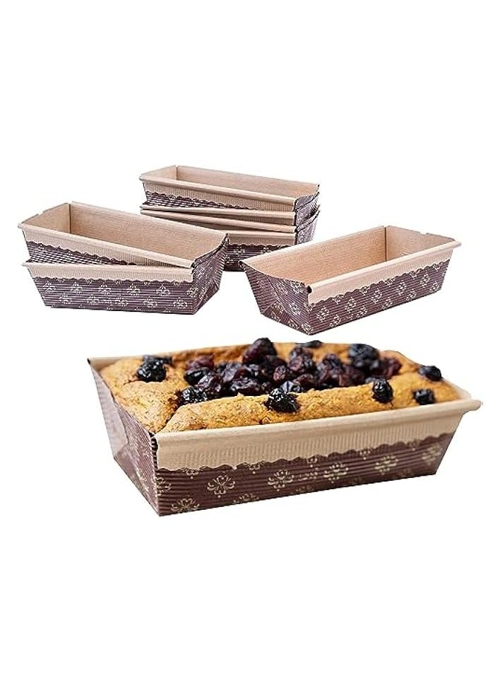 erorex Paper Loaf Pan, Disposable Paper Baking Loft Mold 25ct, All Natural, Recyclable, Microwave Oven Freezer Safe,Perfect for Beautifully Displaying Baked - Image 1