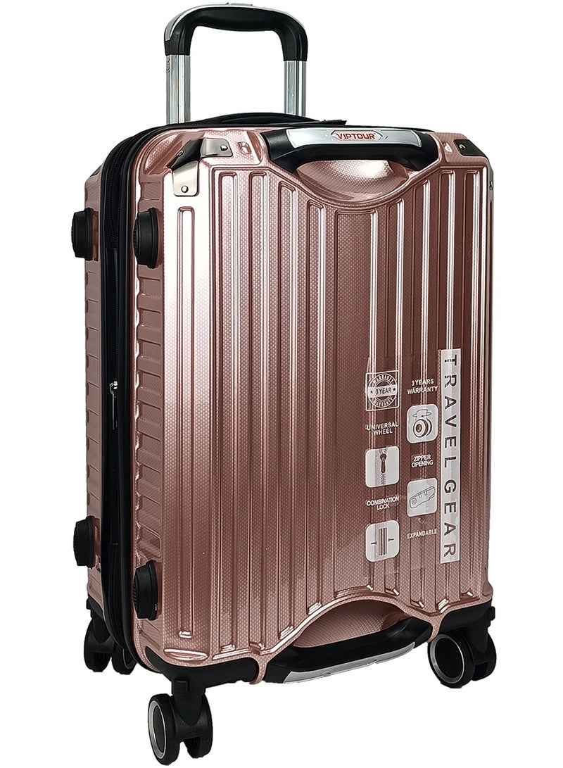 VIPTOUR Trolley Luggage Set of 3 PCS TPC Hard Side Spinner Wheels with TSA Lock With Cup Holder - Image 5