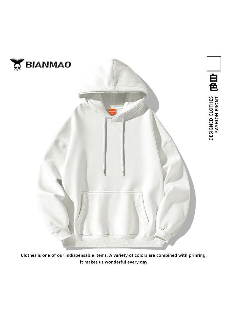 Generic - 2024 Vintage Dirty Purple Hoodie Autumn Winter White [thick silver fox velvet comfortable warm]] - Image 1