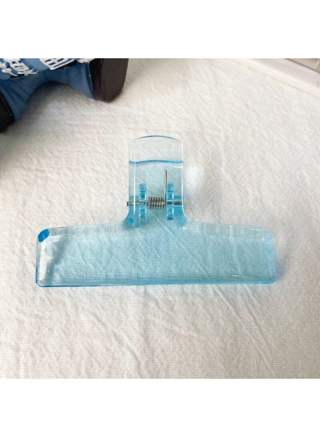 Generic 1 Piece Transparent Acryllic Paper Clip Simplicity Korean Fashion Non-sticky Memo Pad Clip Beautiful Snack Seal Clip Student 