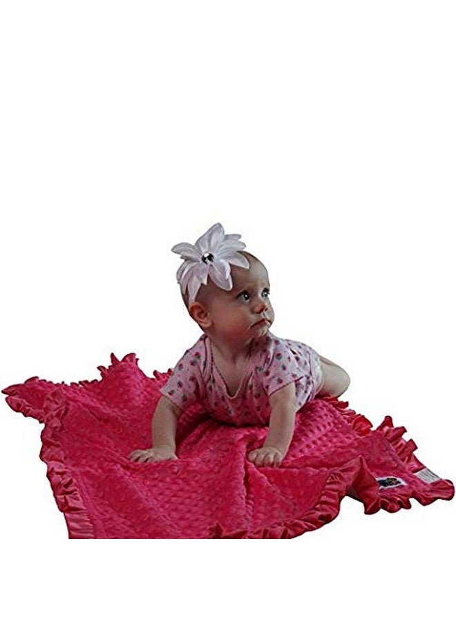 Snuggle Stuffs Baby Girls Reversible Minky Velboa Stroller Blanket (Safari/Hot Pink) - Image 5