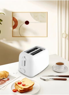 Favarey White Toaster, 220V, Double-Side Heating, 6- Browning settings, Defrost,Reheated&Cancel function,Wide Slots, Dual Independent Browning, Removable Crumb Tray, Stainless steel  - Image 3