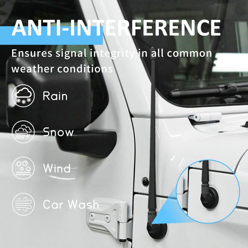 Fits the Wrangler's 13-inch, car radio mast - Image 3