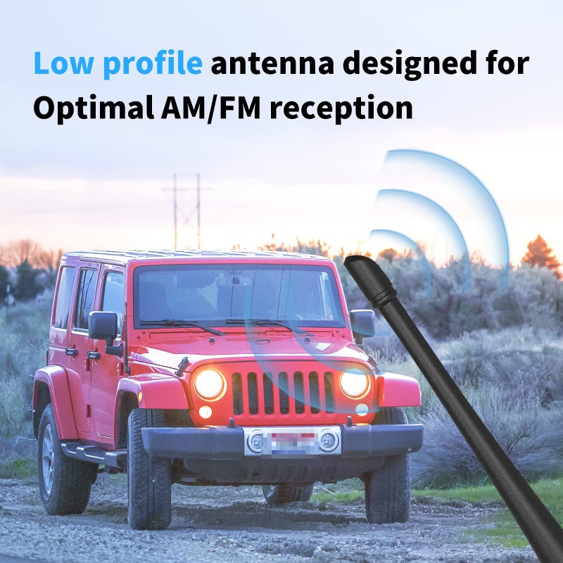 Fits the Wrangler's 13-inch, car radio mast - Image 2