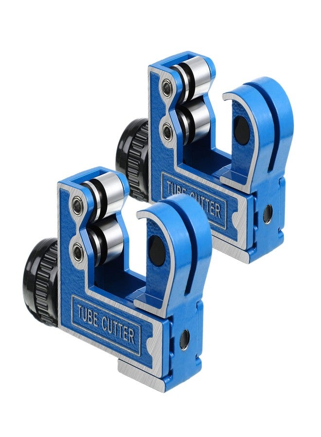 Dreyoo 2 Pcs Small Pipe Cutter Tool, Copper Tubing Cutter Set for 1/8 to 1-1/8 Inch (3-28 mm) Copper Pipe, Thin Stainless Steel Tubing, Metal, Plastic, Brass Plumbing - Image 1