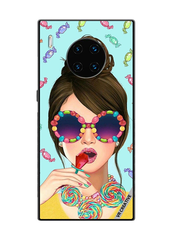 VR CREATIVE Protective Case Cover For Huawei Mate 30 Pro Stylish Girl Design Multicolour - Image 1