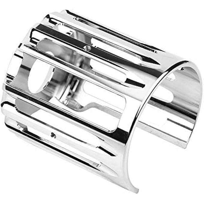 rayihni Motorcycle Oil Filter Cover CNC Aluminum Alloy Universal Fit for All with Chrome Finish Reusable for Multiple Oil Changes - Image 3